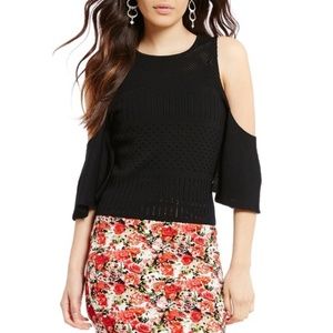 Gianni Bini Chloe Cold Shoulder Top (Pink)…